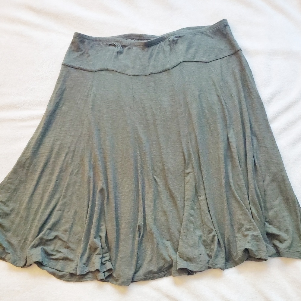 Coldwater Creek Heathered Flare Skirt Sz 16